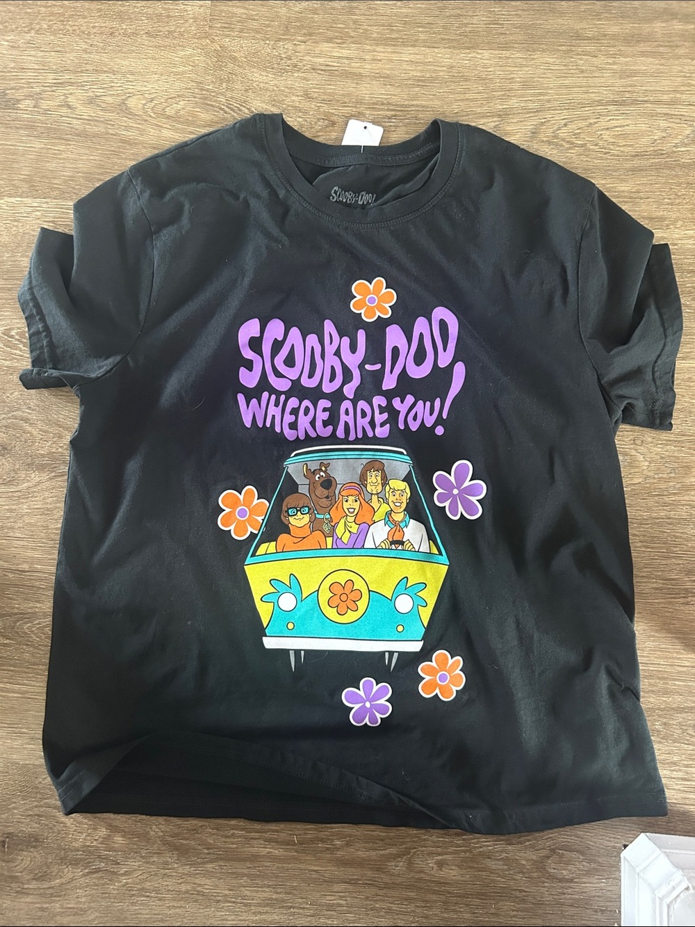 Scooby-Doo Black Short Sleeve Graphic Tee - Scooby-Doo Where Are You!